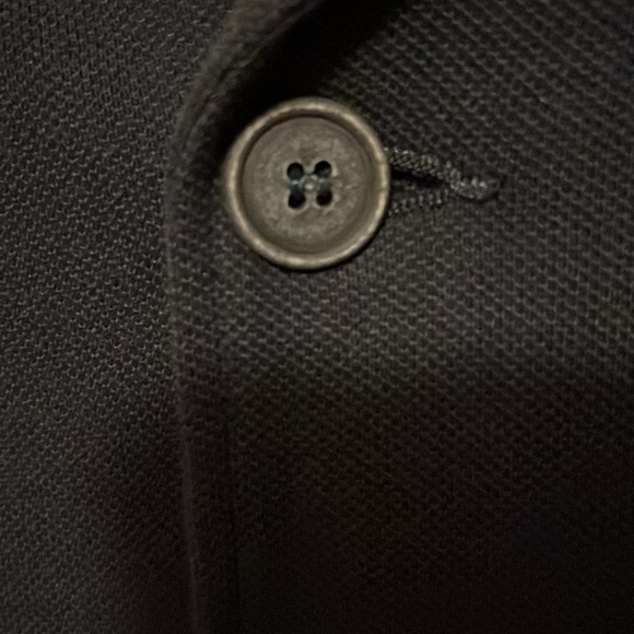Navy Blue Blazer with Button Closure - Picture 6 of 10